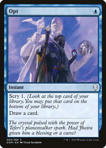 Opt - Dominaria (DOM) #60 - Common Magic: The Gathering Trading Card