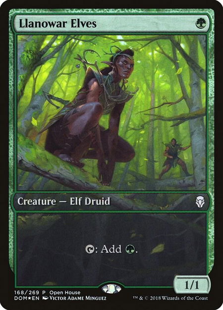 Llanowar Elves - Open House Promos Magic: The Gathering trading card