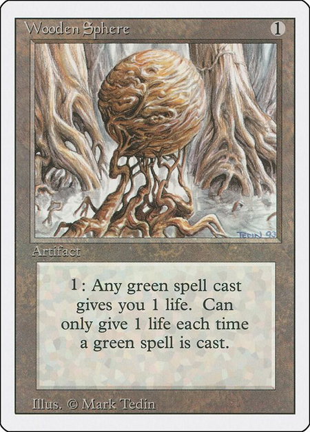 Wooden Sphere - Revised Edition Magic: The Gathering trading card