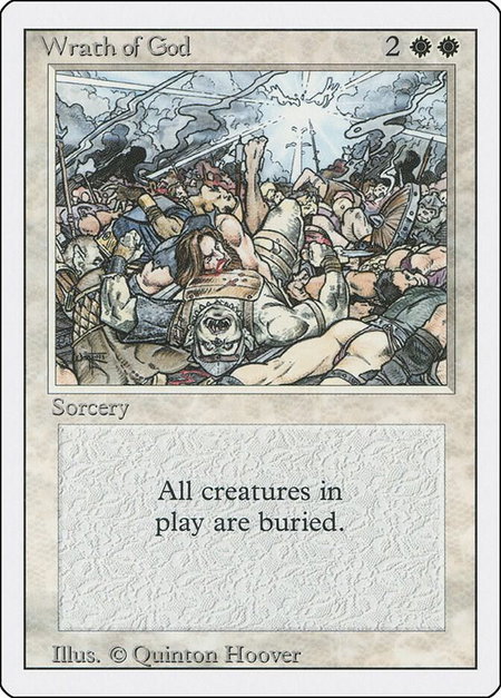 Wrath of God - Revised Edition Magic: The Gathering trading card