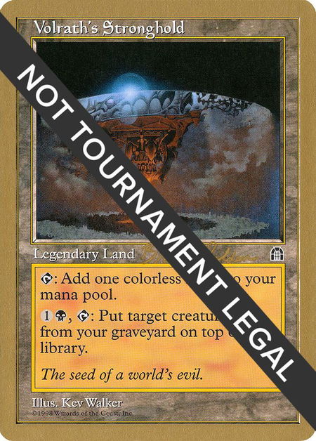 Volrath's Stronghold - 1998 Brian Selden (STH) - World Championship Decks Magic: The Gathering trading card