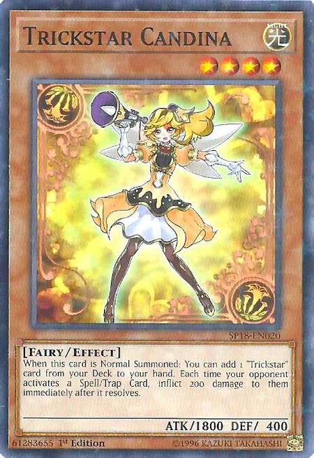 Trickstar Candina (Starfoil) - Star Pack VRAINS YuGiOh trading card