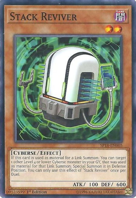 Stack Reviver - Star Pack VRAINS YuGiOh trading card