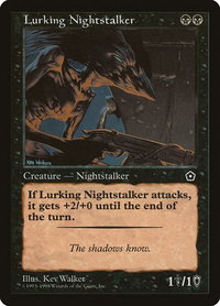 Lurking Nightstalker - Portal Second Age (P02) #77 - Common Magic: The Gathering Trading Card