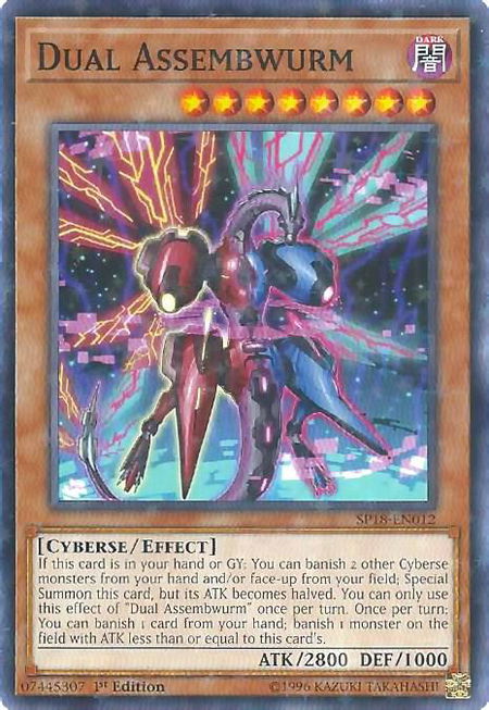 Dual Assembwurm (Starfoil) - Star Pack VRAINS YuGiOh trading card