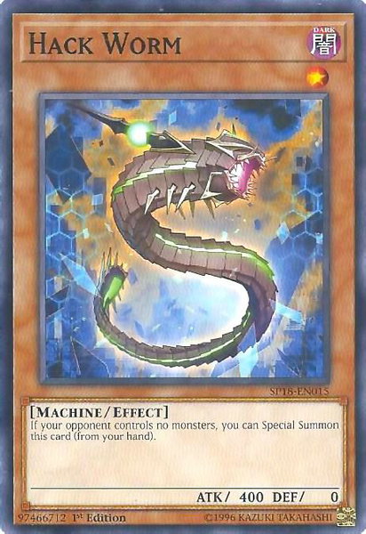 Hack Worm trading card from Star Pack VRAINS Hack Worm - Star Pack VRAINS YuGiOh trading card
