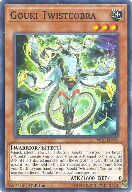Gouki Twistcobra - Star Pack VRAINS YuGiOh trading card