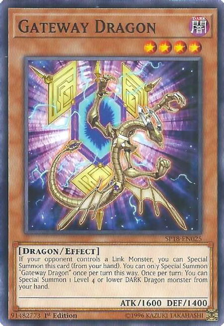 Gateway Dragon - Star Pack VRAINS YuGiOh trading card