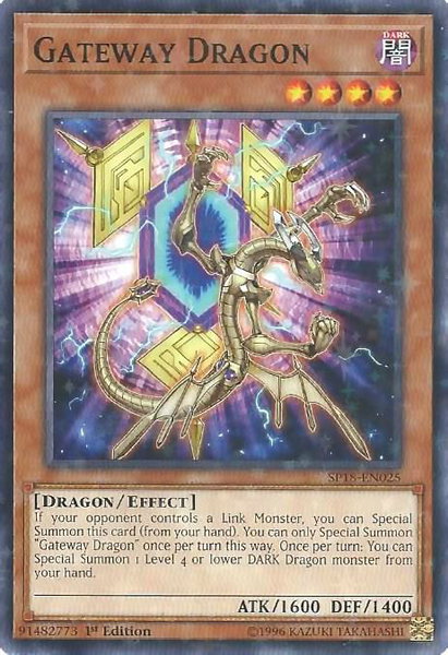 Gateway Dragon (Starfoil) trading card from Star Pack VRAINS Gateway Dragon (Starfoil) - Star Pack VRAINS YuGiOh trading card