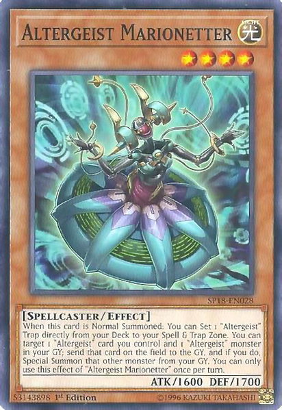 Altergeist Marionetter trading card from Star Pack VRAINS Altergeist Marionetter - Star Pack VRAINS YuGiOh trading card