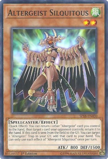 Altergeist Silquitous - Star Pack VRAINS YuGiOh trading card