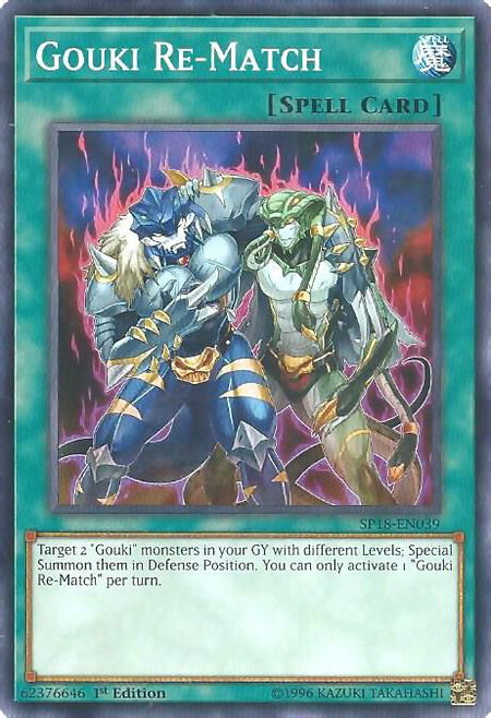 Gouki Re-Match - Star Pack VRAINS YuGiOh trading card