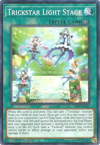 Trickstar Light Stage - Star Pack VRAINS (SPV) #SP18-EN040 - Common / Short Print YuGiOh Trading Card
