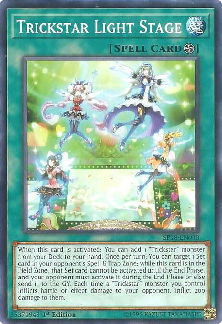 Trickstar Light Stage - Star Pack VRAINS YuGiOh trading card