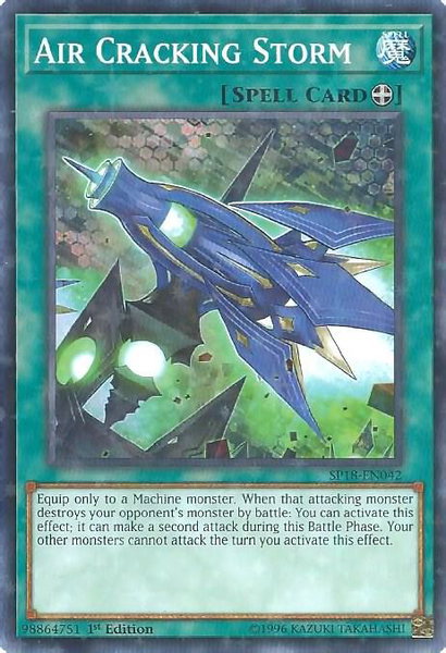 Air Cracking Storm (Starfoil) trading card from Star Pack VRAINS Air Cracking Storm (Starfoil) - Star Pack VRAINS YuGiOh trading card