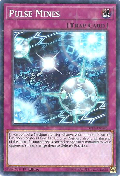 Pulse Mines (Starfoil) trading card from Star Pack VRAINS Pulse Mines (Starfoil) - Star Pack VRAINS YuGiOh trading card