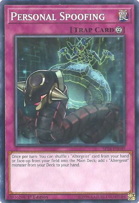 Personal Spoofing - Star Pack VRAINS YuGiOh trading card