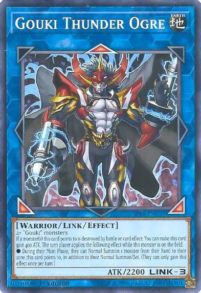 Gouki Thunder Ogre trading card from Star Pack VRAINS Gouki Thunder Ogre - Star Pack VRAINS YuGiOh trading card