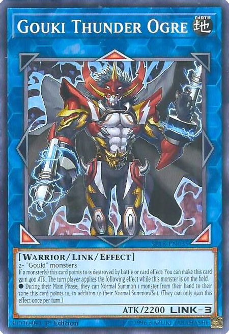 Gouki Thunder Ogre - Star Pack VRAINS YuGiOh trading card