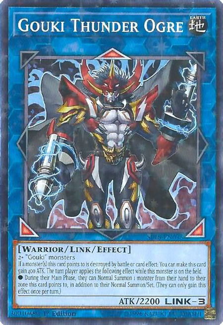 Gouki Thunder Ogre (Starfoil) - Star Pack VRAINS YuGiOh trading card