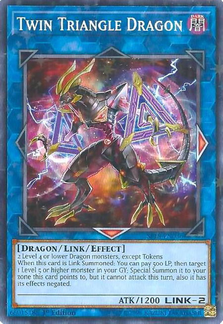 Twin Triangle Dragon (Starfoil) - Star Pack VRAINS YuGiOh trading card