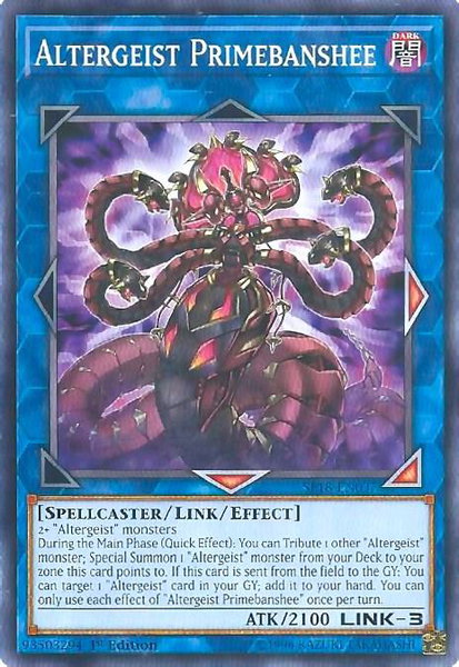 Altergeist Primebanshee trading card from Star Pack VRAINS Altergeist Primebanshee - Star Pack VRAINS YuGiOh trading card