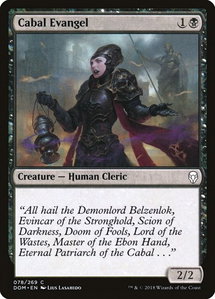 Cabal Evangel - Dominaria (DOM) #78 - Common Magic: The Gathering Trading Card