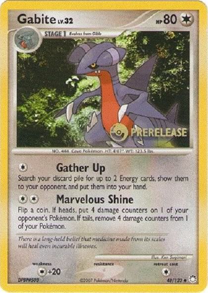 Gabite - 48/124 (Prerelease) - Diamond and Pearl Promos Pokémon trading card