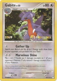 Gabite - 48/123 (Prerelease) [Staff] - Diamond and Pearl Promos (PR) #48/123 - Promo Pokémon Trading Card