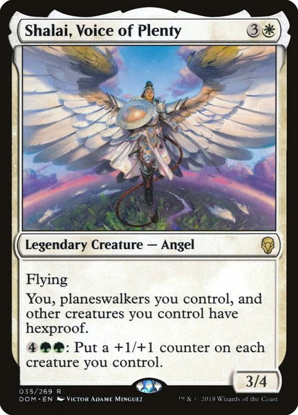 Shalai, Voice of Plenty - Dominaria Magic: The Gathering trading card