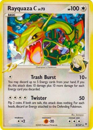 Rayquaza C - 8/147 (Cracked Ice) trading card from Miscellaneous Cards & Products Rayquaza C - 8/147 (Cracked Ice) - Miscellaneous Cards & Products Pokémon trading card
