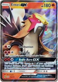 Entei GX - 10a/73 - Alternate Art Promos (PR) #010a/073 - Rare Pokémon Trading Card