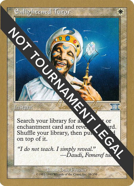 Enlightened Tutor - 2000 Tom van de Logt (6ED) - World Championship Decks Magic: The Gathering trading card