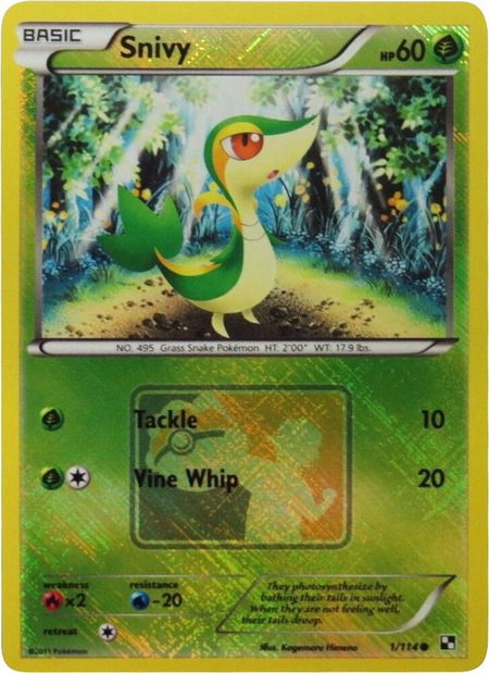 Snivy - 1/114 (League Promo) - League & Championship Cards Pokémon trading card