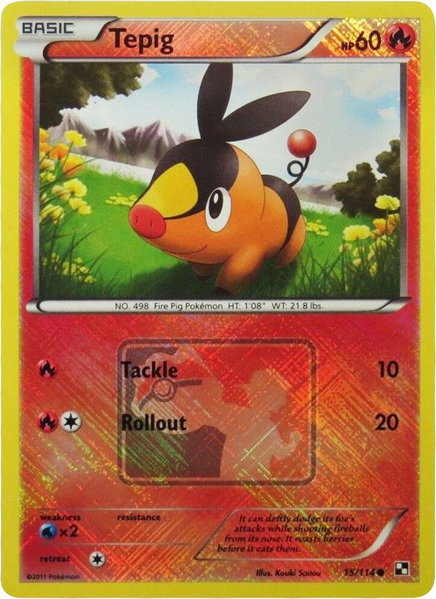 Tepig - 15/114 (League Promo) - League & Championship Cards Pokémon trading card