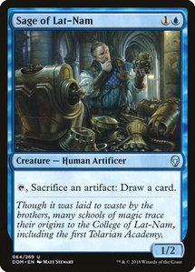 Sage of Lat-Nam - Dominaria (DOM) #64 - Uncommon Magic: The Gathering Trading Card