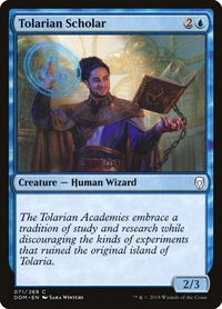 Tolarian Scholar - Dominaria (DOM) #71 - Common Magic: The Gathering Trading Card