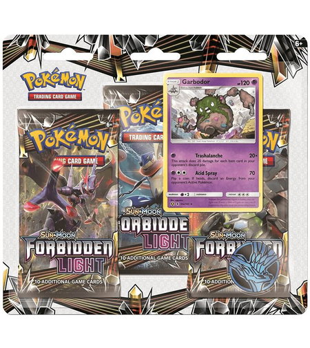 Forbidden Light 3 Pack Blister [Garbodor] - SM - Forbidden Light Pokémon trading card