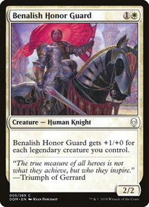 Benalish Honor Guard - Dominaria (DOM) #5 - Common Magic: The Gathering Trading Card