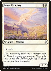 Mesa Unicorn - Dominaria (DOM) #27 - Common Magic: The Gathering Trading Card