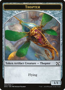 Thopter Token (003) - Duel Decks: Elves vs. Inventors (DDU) #3 - Token Magic: The Gathering Trading Card