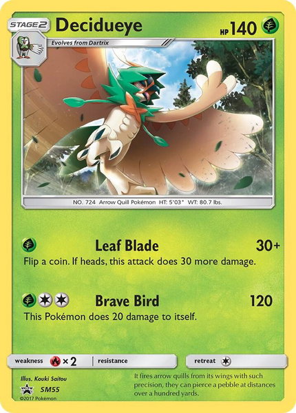Decidueye - SM55 - SM Promos Pokémon trading card