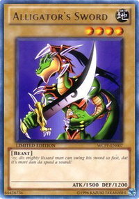 Alligator's Sword - World Championship 2010 Card Pack (WCPP) #WCPP-EN007 - Rare YuGiOh Trading Card
