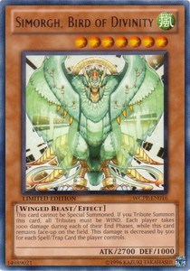 Simorgh, Bird of Divinity - World Championship 2010 Card Pack (WCPP) #WCPP-EN016 - Rare YuGiOh Trading Card