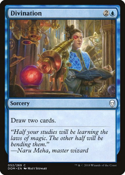 Divination - Dominaria Magic: The Gathering trading card