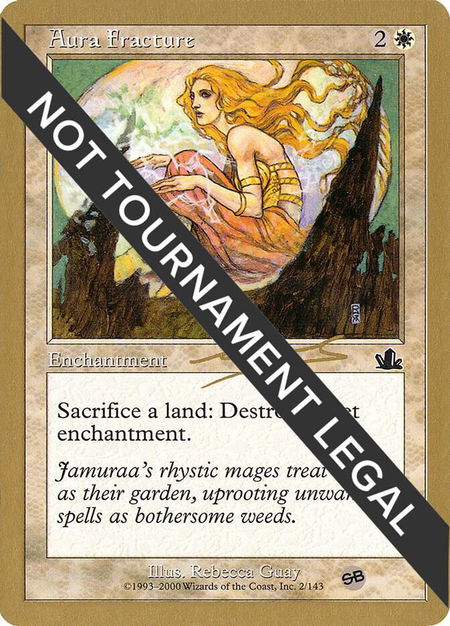 Aura Fracture - 2000 Nicolas Labarre (PCY) (SB) trading card from World Championship Decks Aura Fracture - 2000 Nicolas Labarre (PCY) (SB) - World Championship Decks Magic: The Gathering trading card