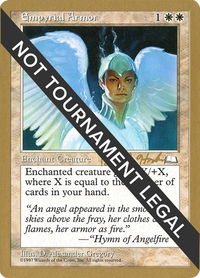 Empyrial Armor - 1998 Brian Hacker (WTH) - World Championship Decks (WCD) #bh13 - Special Magic: The Gathering Trading Card