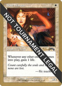 Soul Warden - 1998 Brian Hacker (EXO) - World Championship Decks (WCD) #bh21 - Special Magic: The Gathering Trading Card