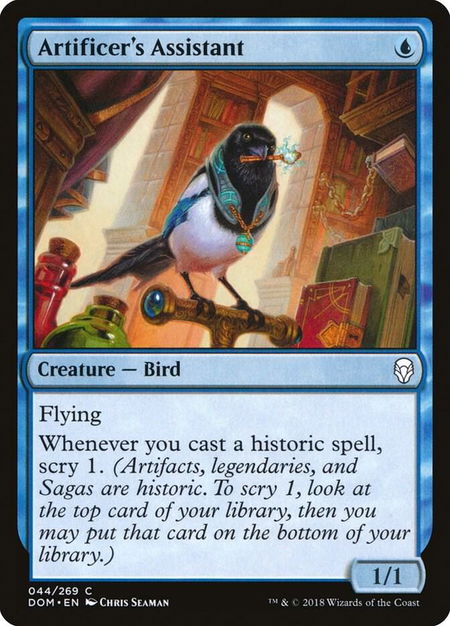 Artificer's Assistant - Dominaria Magic: The Gathering trading card
