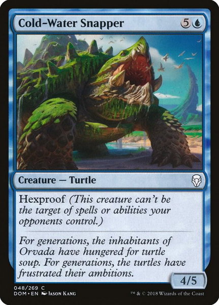 Cold-Water Snapper trading card from Dominaria Cold-Water Snapper - Dominaria Magic: The Gathering trading card